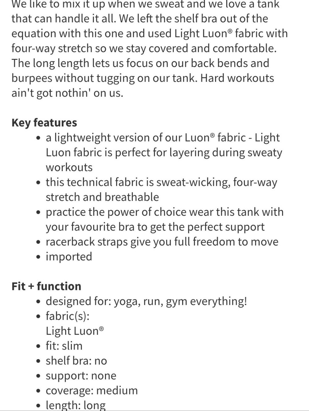 Lululemon Cool Racerback - Picture 4 of 6